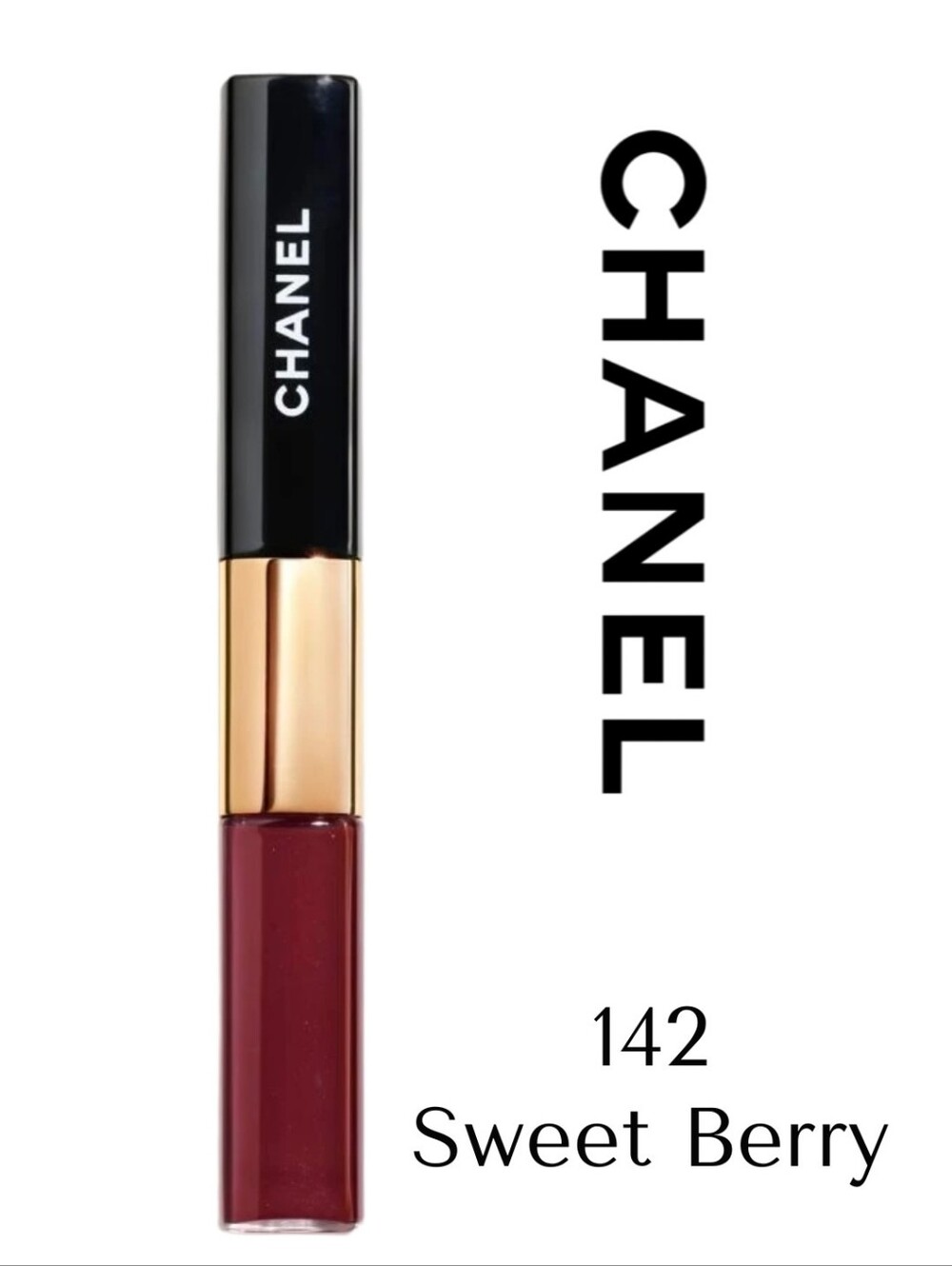 CHANEL- 142 - Sweet Berry -LE ROuGE DUO ULTRA TENUE-DISCONTINUED - VERY RARE - Picture 2 of 4